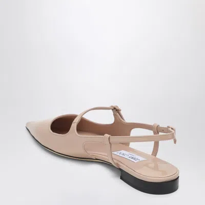 Jimmy Choo Didi Patent Leather Slingback Flats In Blue
