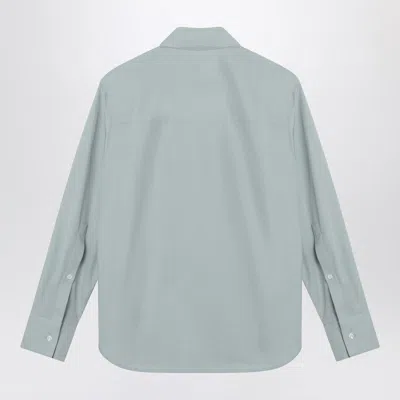 LOULOU STUDIO LOULOU STUDIO GRAY FOG SHIRT IN COTTON 