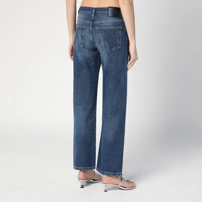 Marc Jacobs Belt Loops Faded Effect Five-pocket Style Trousers In Blue