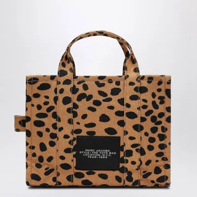 Marc Jacobs Small Tote Bag With Cheetah Print In Black