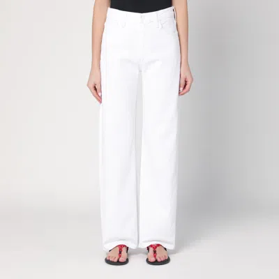 Mother Jeans The Dodger Sneak White In White