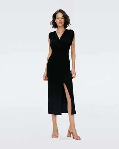 Diane Von Furstenberg Williams Midi Dress In Black