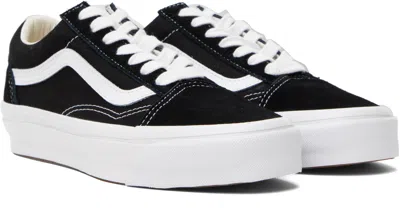 Vans Black Fabric Old Skool Platform Sneakers In Multi