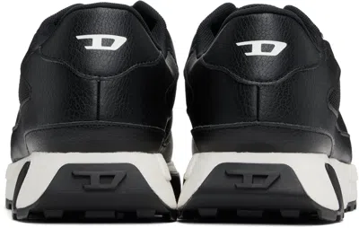 Diesel Mesh-panel Sneakers With Contrast Midsole In Black