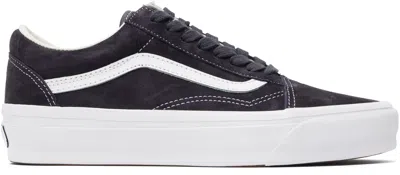 Vans Man Sneakers Midnight Blue Size 9 Leather In Pig Suede Nine Iron