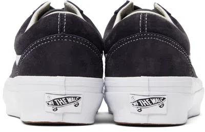 Vans Man Sneakers Midnight Blue Size 9 Leather In Pig Suede Nine Iron