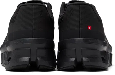 On Cloudmster Void Rubber-trimmed Mesh Running Sneakers In Black