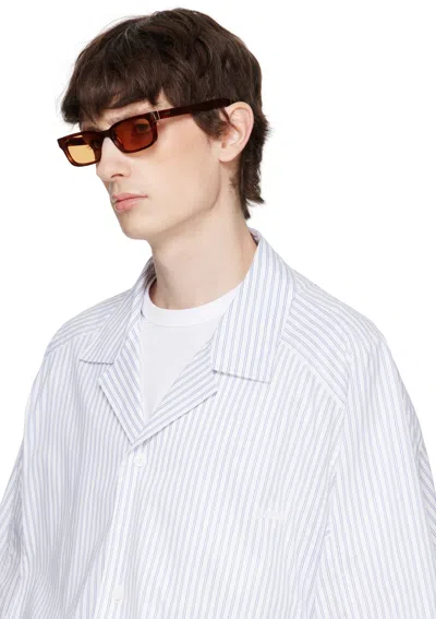 Retrosuperfuture Brown Gesto Sunglasses In Havana Diversa
