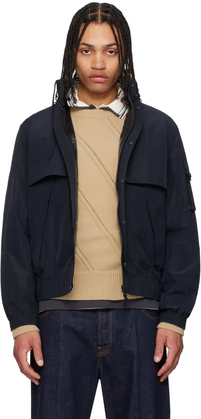 Mackage Blue Garrett Jacket In Navy C0001