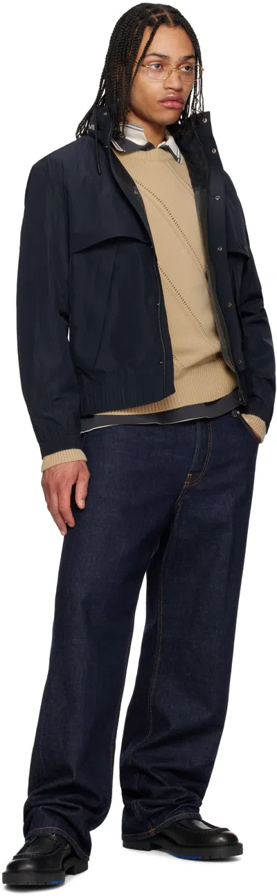 Mackage Blue Garrett Jacket In Navy C0001
