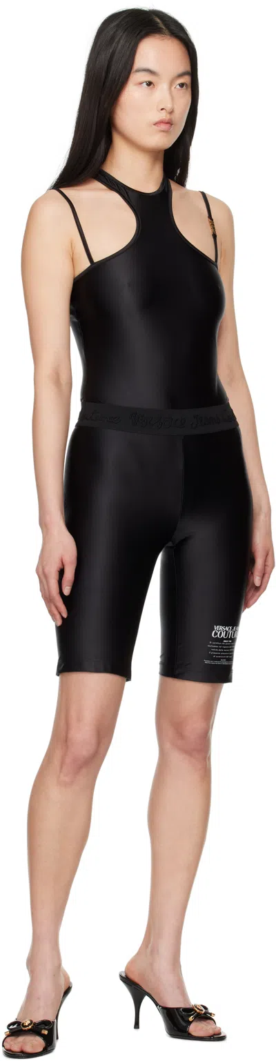Versace Jeans Couture Logo-print Cycling Shorts In E899 Black