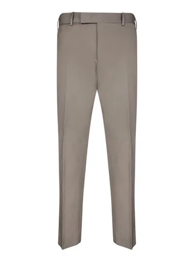 Pt Torino Tailored Beige Trousers With Practical Pockets In Beige