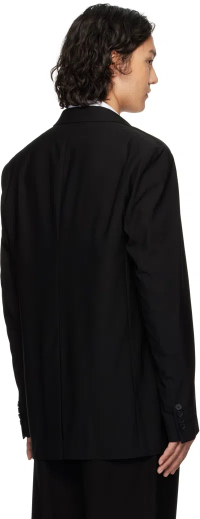 Feng Chen Wang Black Multi Slash Blazer In Black