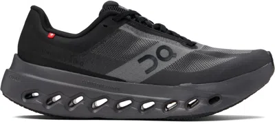 On Cloudsurfer Next Panelled Mesh Sneakers In Black | Eclipse