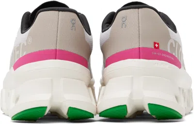 On Cloudmster Sneakers In Silver | Ivory