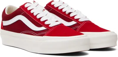 Vans Old Skool 36 Dx Sneakers In Red/red