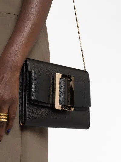 Boyy Women's Buckle Travel Case Epsom Leather Handbag In Black