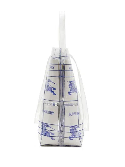 Burberry Ekd Logo-tag Transparent Tote Bag In Multicolour
