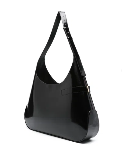 Ferragamo Extra Large Hobo Shoulder Bag In Black