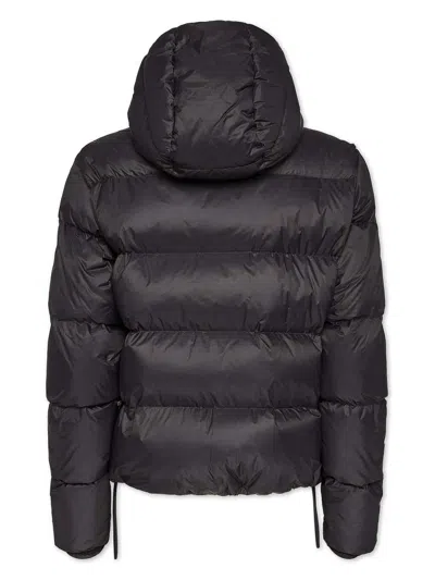 Dsquared2 Hooded Puffer Jacket In Negro