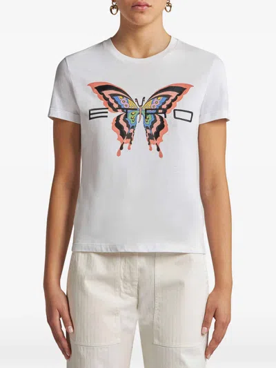 Etro T-shirt In Blanco