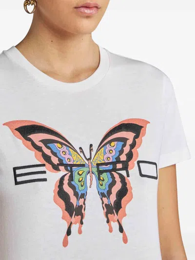 Etro T-shirt In Blanco