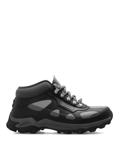 Givenchy Laced Bogs Rubber And Neoprene Boots In Black