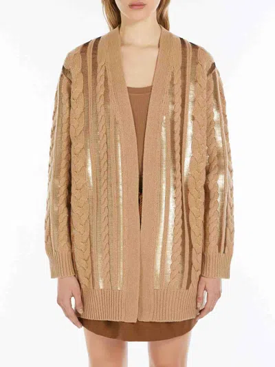 Max Mara Cardigan "mirco" In Camel