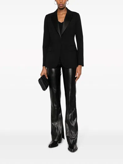 P.a.r.o.s.h Parosh Black Single Breasted Jacket In Black