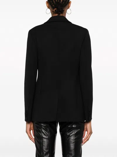 P.a.r.o.s.h Parosh Black Single Breasted Jacket In Black