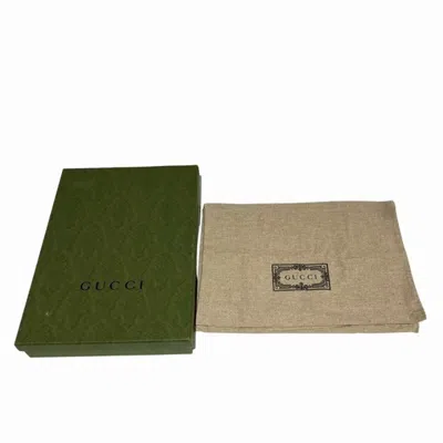 Pre-owned Gucci Black Red Color White Leather Clutch Bag Pouch () In Black, Red Color, White