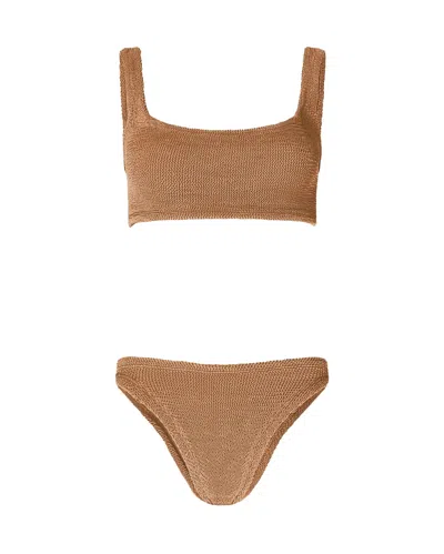 Hunza G Brown Xandra Bikini In Brown