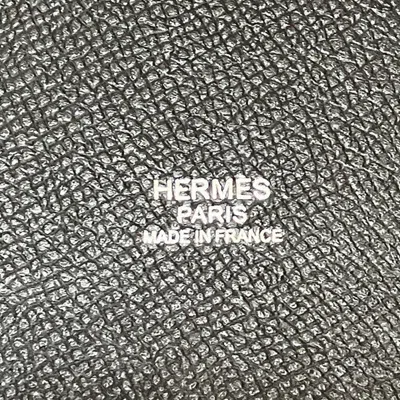 Pre-owned Hermes Black Green Leather Silk Handbag Pouch Shoulder Bag () In Black, Green