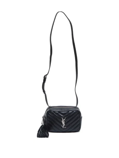 Pre-owned Saint Laurent 2000-2025 Lou Belt Bag In Black
