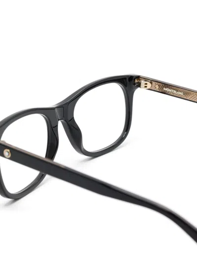 Montblanc Rectangle-frame Glasses In Black