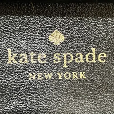 Pre-owned Kate Spade Beige Black Leather Shoulder Bag () In Beige, Black