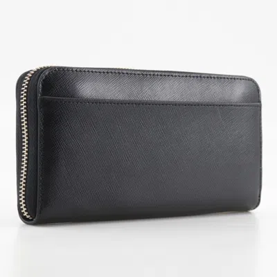 Pre-owned Kate Spade Black Leather Long Wallet (bi-fold) ()
