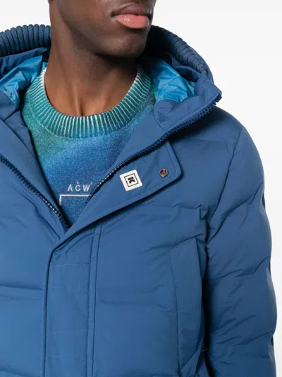 Kired Reus Hooded Down Jacket In Blue