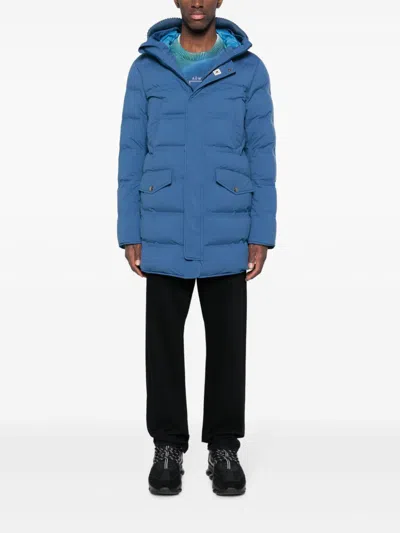 Kired Reus Hooded Down Jacket In Blue