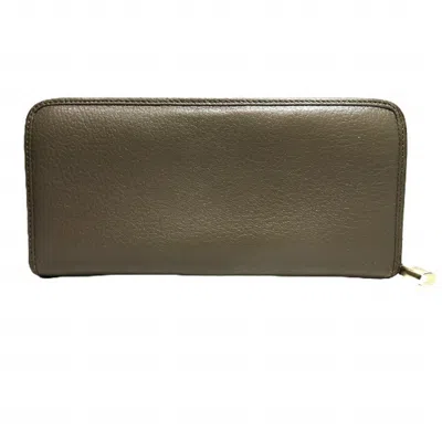 Pre-owned Loewe Brown Leather Long Wallet (bi-fold) ()