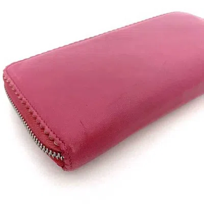 Pre-owned Loewe Pink Nappa Leather Long Wallet (bi-fold) ()