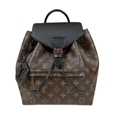 Pre-owned Louis Vuitton Black Brown Monogram Backpack () In Black, Brown