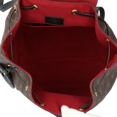 Pre-owned Louis Vuitton Black Brown Monogram Backpack () In Black, Brown