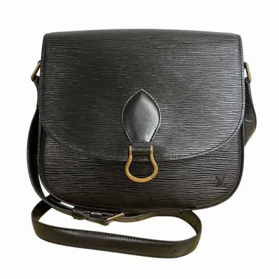 Pre-owned Louis Vuitton Black Noir Leather Shoulder Bag () In Black, Noir