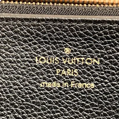 Pre-owned Louis Vuitton Black Noir Monogram Empreinte Long Wallet (bi-fold) () In Black, Noir