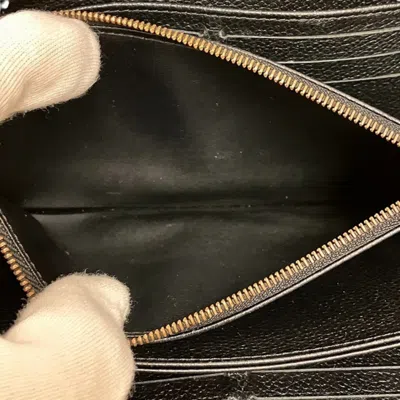 Pre-owned Louis Vuitton Black Noir Monogram Empreinte Long Wallet (bi-fold) () In Black, Noir