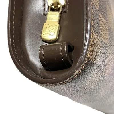 Pre-owned Louis Vuitton Brown Damier Canvas Damier Canvas Clutch Bag () In Brown, Damier Canvas
