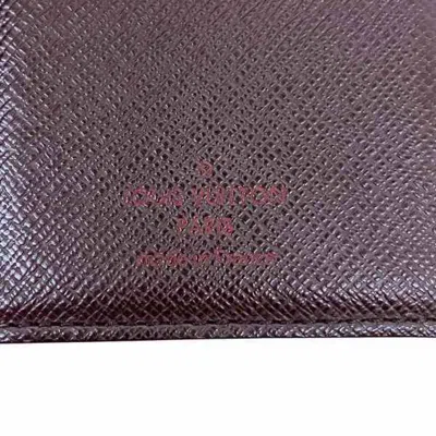 Pre-owned Louis Vuitton Brown Damier Canvas Damier Canvas Wallet (bi-fold) () In Brown, Damier Canvas