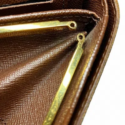 Pre-owned Louis Vuitton Brown Damier Canvas Damier Canvas Wallet (bi-fold) () In Brown, Damier Canvas