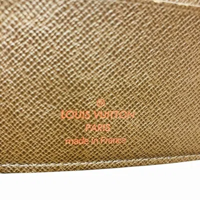 Pre-owned Louis Vuitton Brown Damier Canvas Damier Canvas Wallet (bi-fold) () In Brown, Damier Canvas